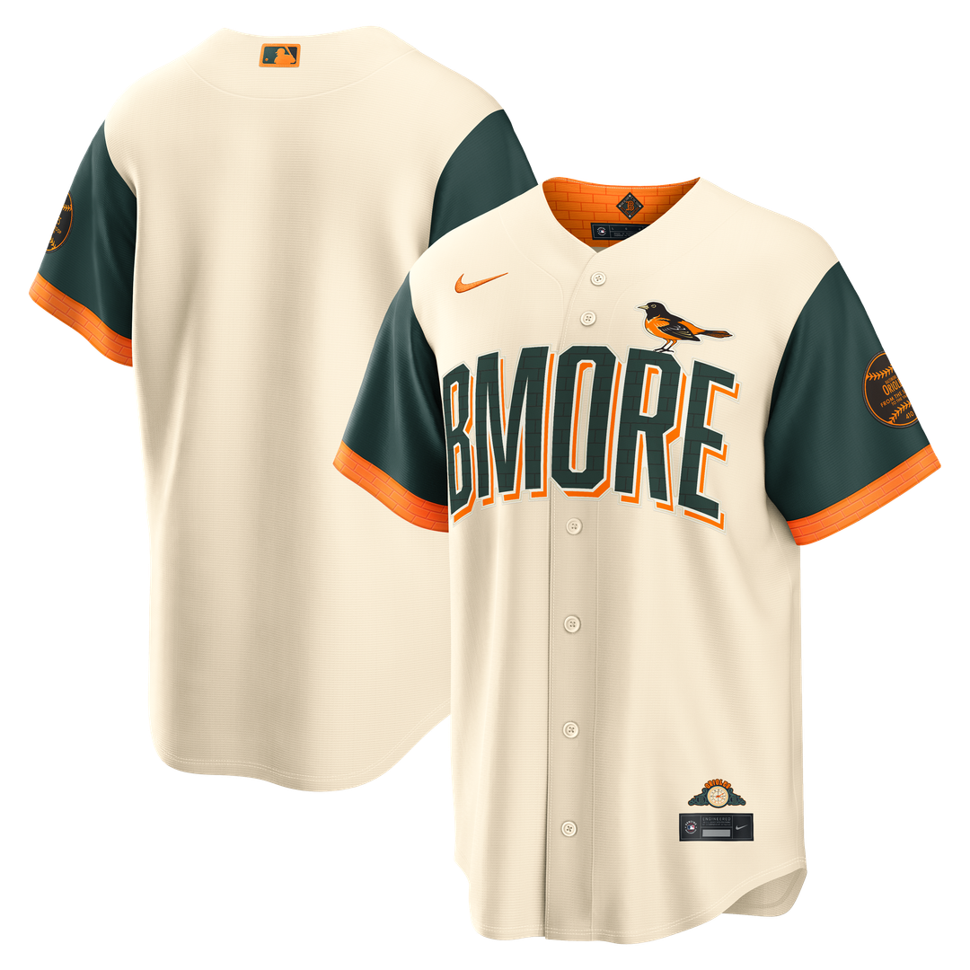 Baltimore Orioles 2026 City Connect Stadium Jersey — Cream