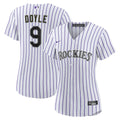 Colorado Rockies Brenton Doyle Women's Home Replica Jersey — White