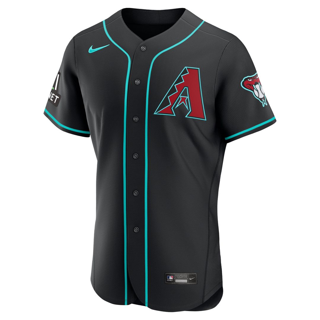 Arizona Diamondbacks Home Sponsor Patch Authentic Jersey — Cream