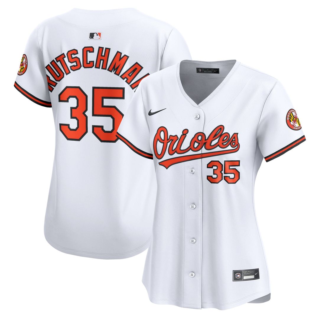 Baltimore Orioles Adley Rutschman Women's Home Limited Jersey — White