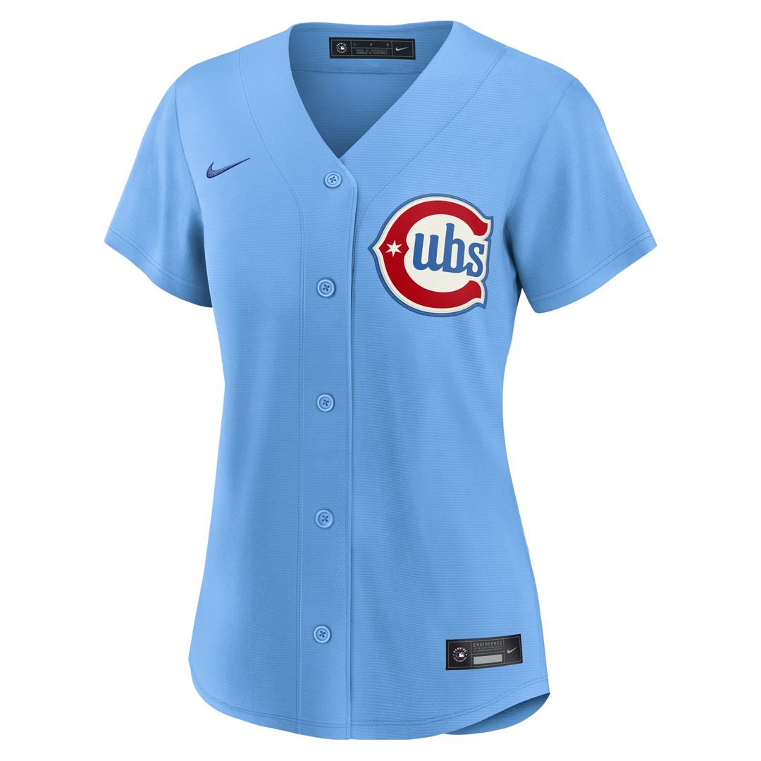 Chicago Cubs Women's Alternate Replica Jersey — Light Blue