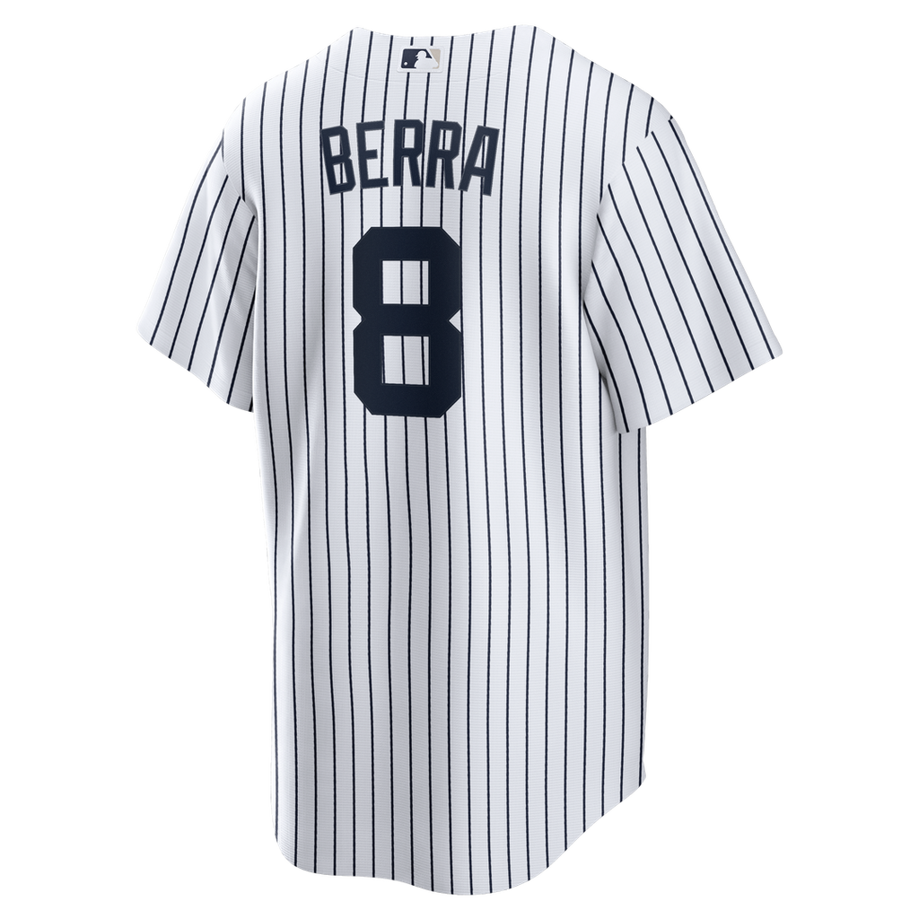 New York Yankees Yogi Berra Home Retired Replica Jersey — White