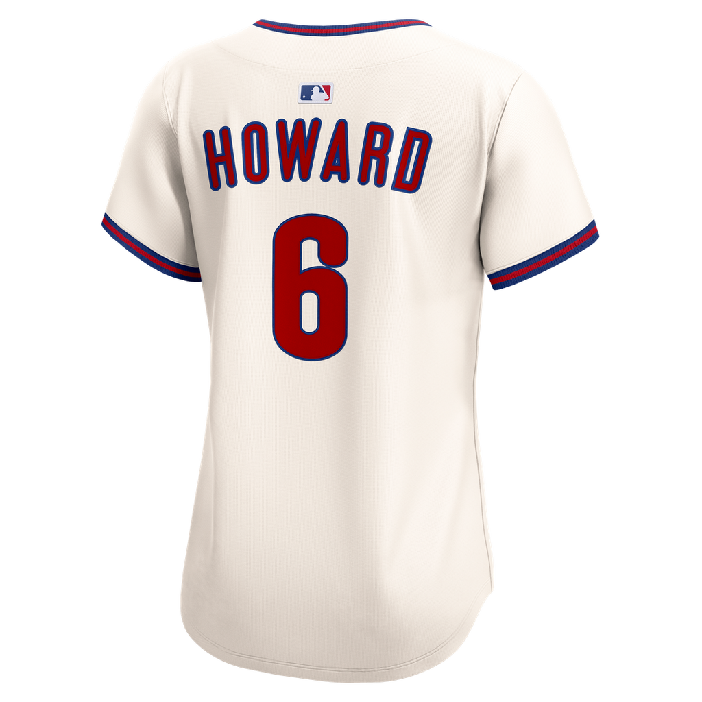 Philadelphia Phillies Ryan Howard Women's Alternate 2 Limited Jersey — Cream