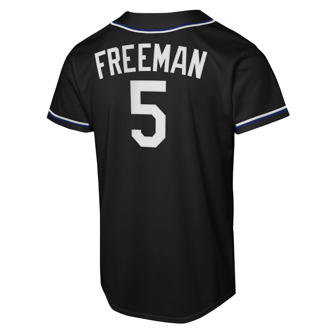 Los Angeles Dodgers Freddie Freeman Youth Fashion Replica Jersey — Black