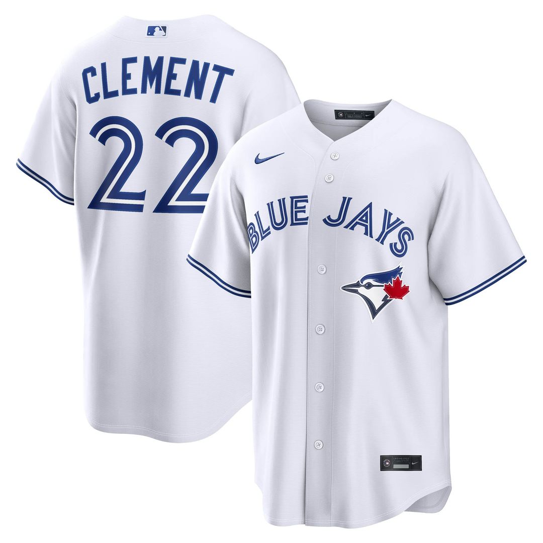 Toronto Blue Jays Ernie Clement Home Replica Jersey — White