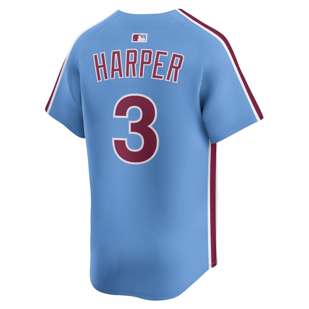 Philadelphia Phillies Bryce Harper Alternate Limited Jersey — Light Blue
