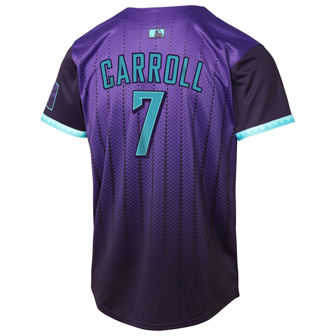 Arizona Diamondbacks Corbin Carroll Youth 2025 City Connect Limited Jersey — Purple