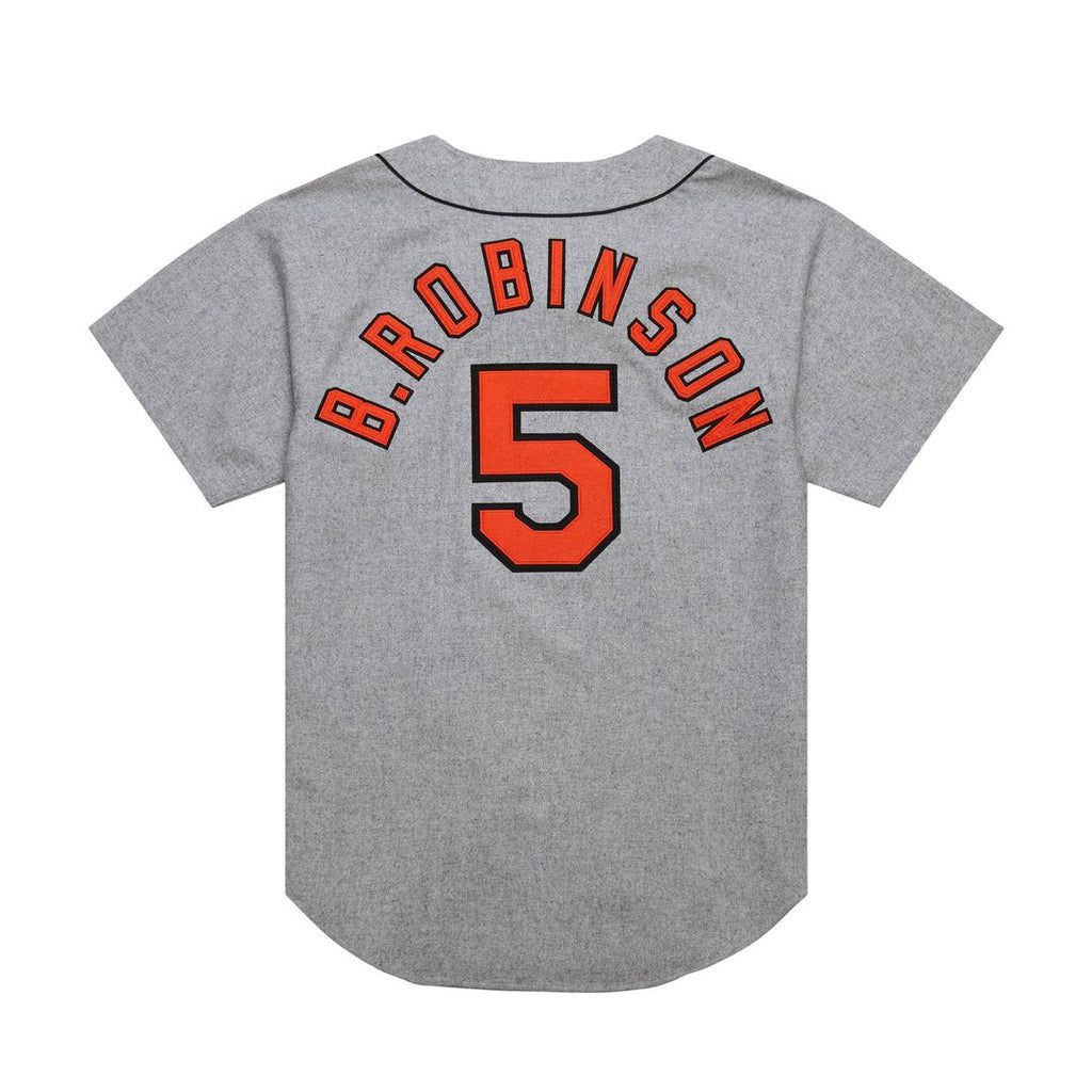 Baltimore Orioles Brooks Robinson Cooperstown 1966 Authentic Jersey — Gray