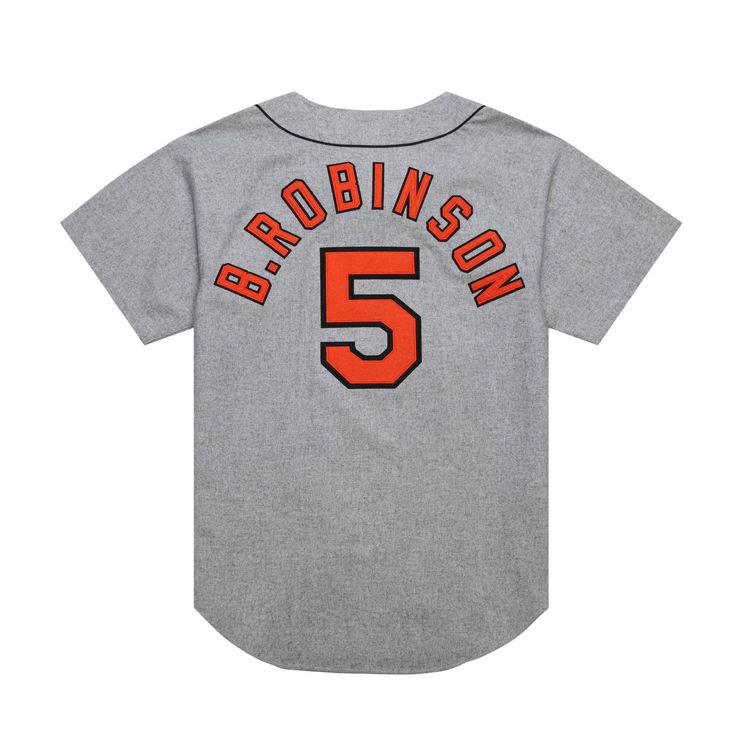 Baltimore Orioles Brooks Robinson Cooperstown 1966 Authentic Jersey — Gray