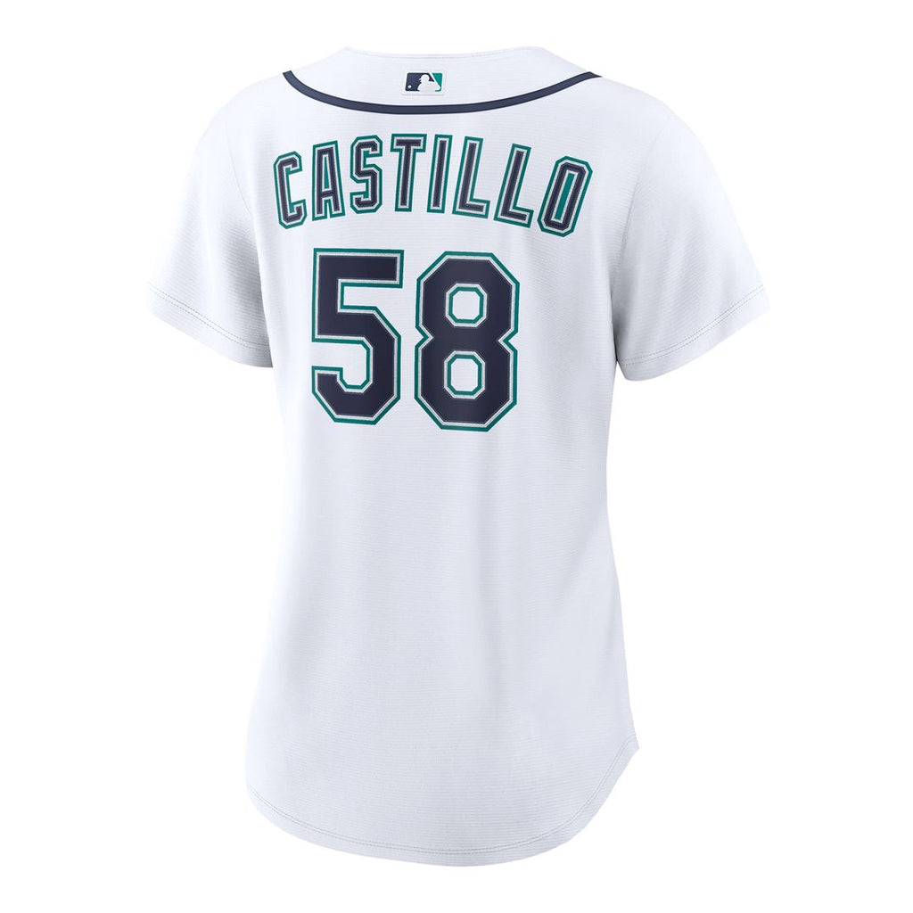 Seattle Mariners Luis Castillo Women's Home Replica Jersey — White