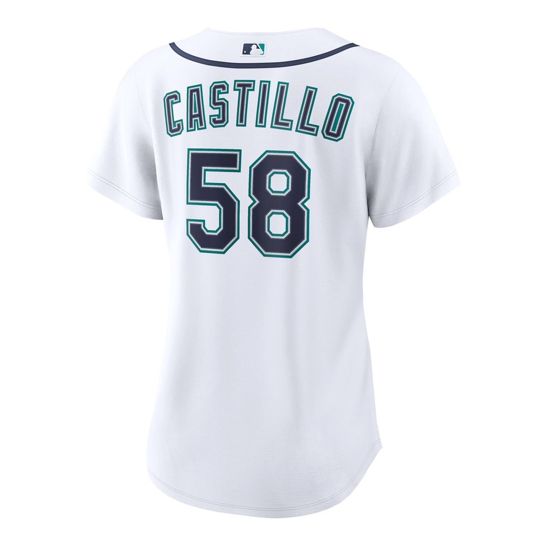 Seattle Mariners Luis Castillo Women's Home Replica Jersey — White