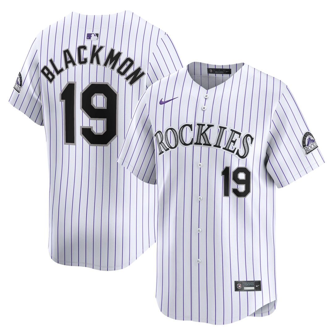 Colorado Rockies Charlie Blackmon Youth Home Limited Jersey — White