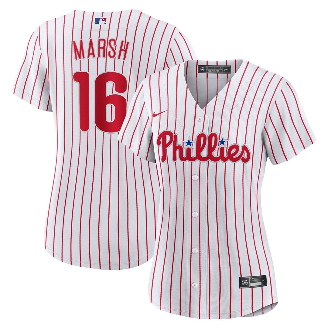 Philadelphia Phillies Brandon Marsh Women's Home Replica Jersey — White