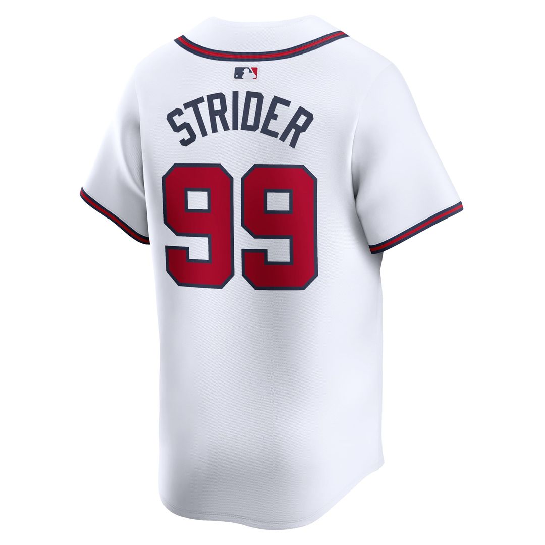 Atlanta Braves Spencer Strider Home Limited Jersey — White