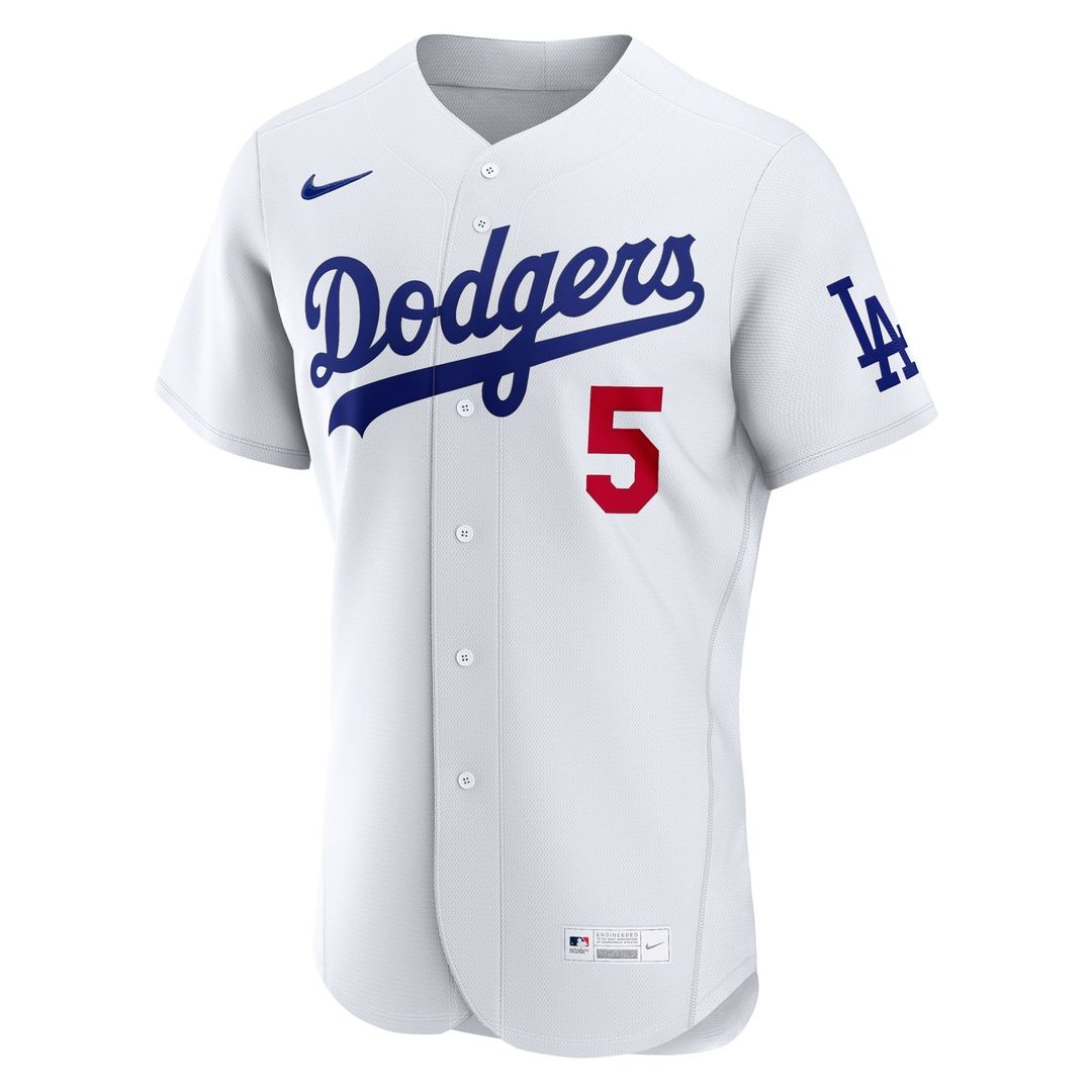 Los Angeles Dodgers Freddie Freeman Home Authentic Jersey — White