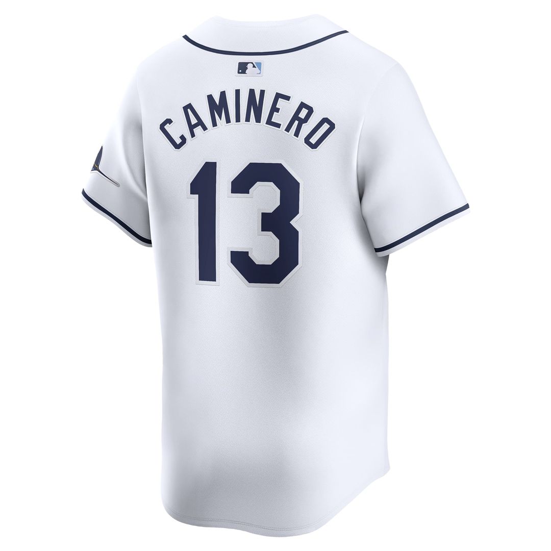 Tampa Bay Rays Junior Caminero Youth Home Limited Jersey — White