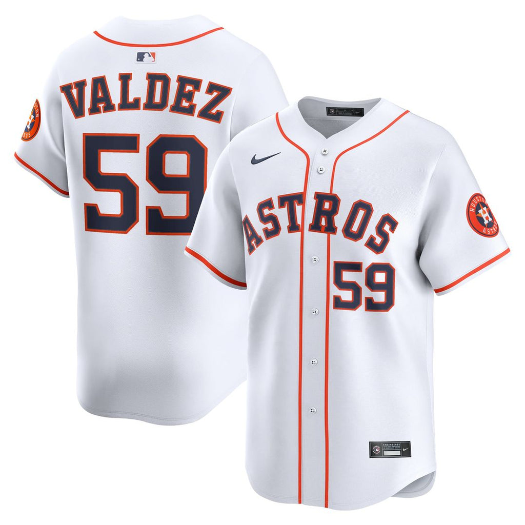 Houston Astros Framber Valdez Home Limited Jersey — White