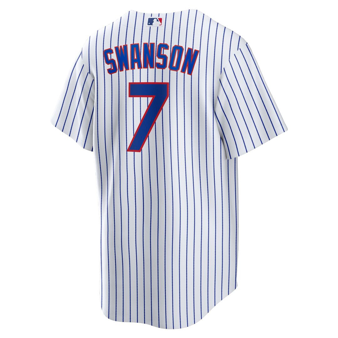 Chicago Cubs Dansby Swanson Replica Jersey — White