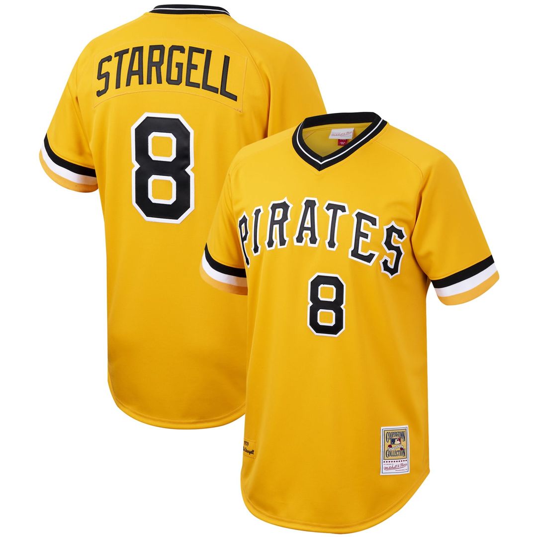 Pittsburgh Pirates Willie Stargell Cooperstown Authentic Jersey — Gold