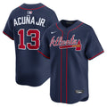 Atlanta Braves Ronald Acuña Jr. Alternate Limited Jersey — Navy
