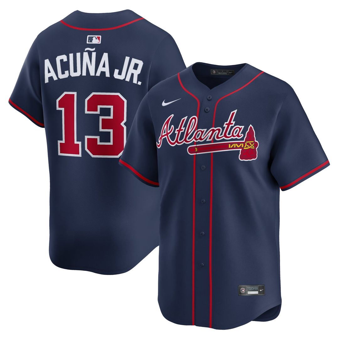 Atlanta Braves Ronald Acuña Jr. Alternate Limited Jersey — Navy