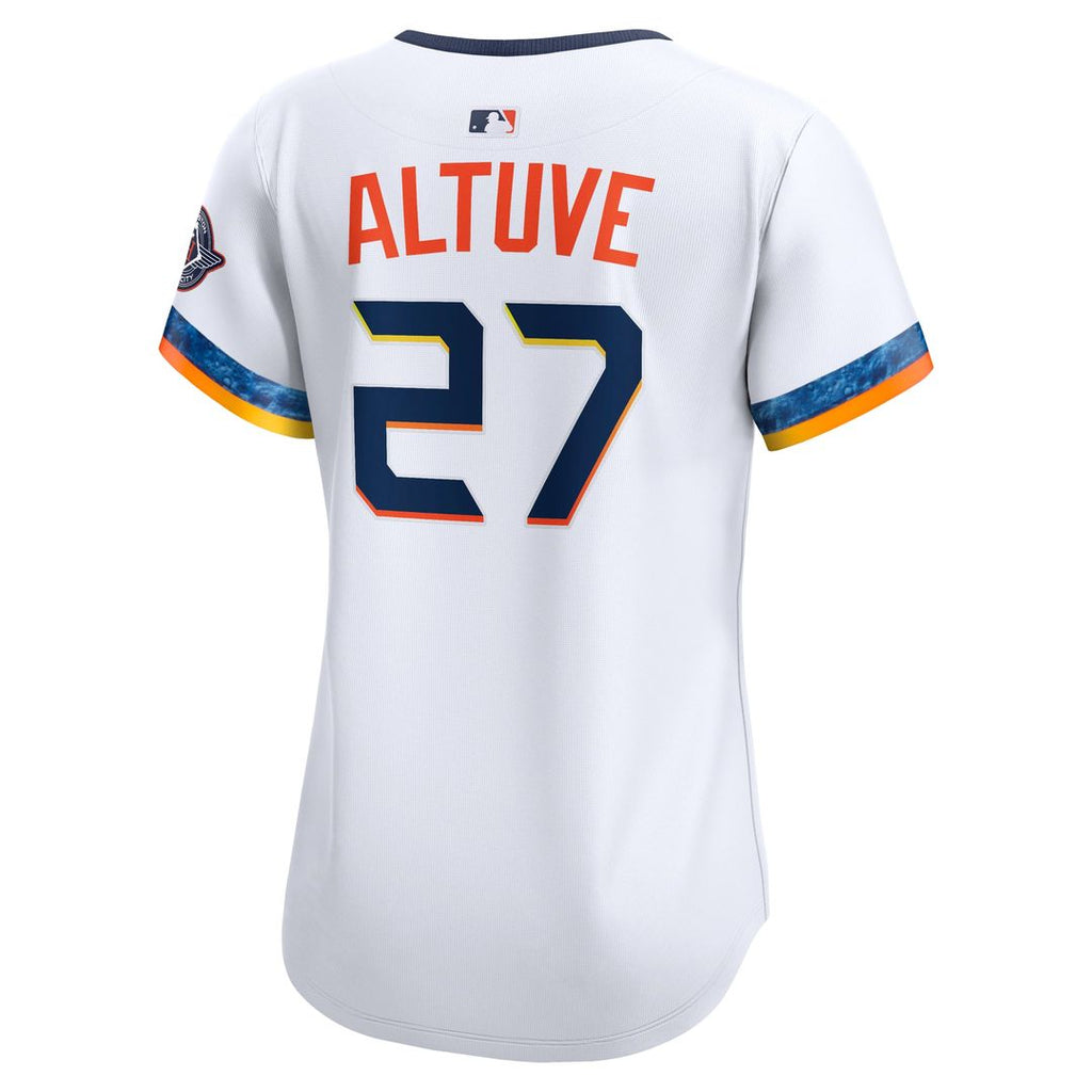 Houston Astros Jose Altuve Women's 2025 City Connect Limited Jersey — White