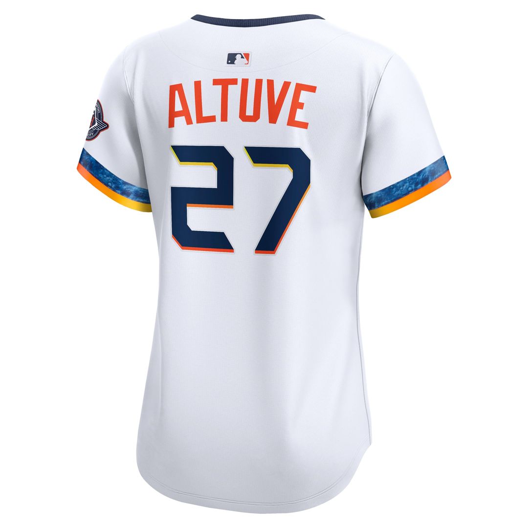 Houston Astros Jose Altuve Women's 2025 City Connect Limited Jersey — White