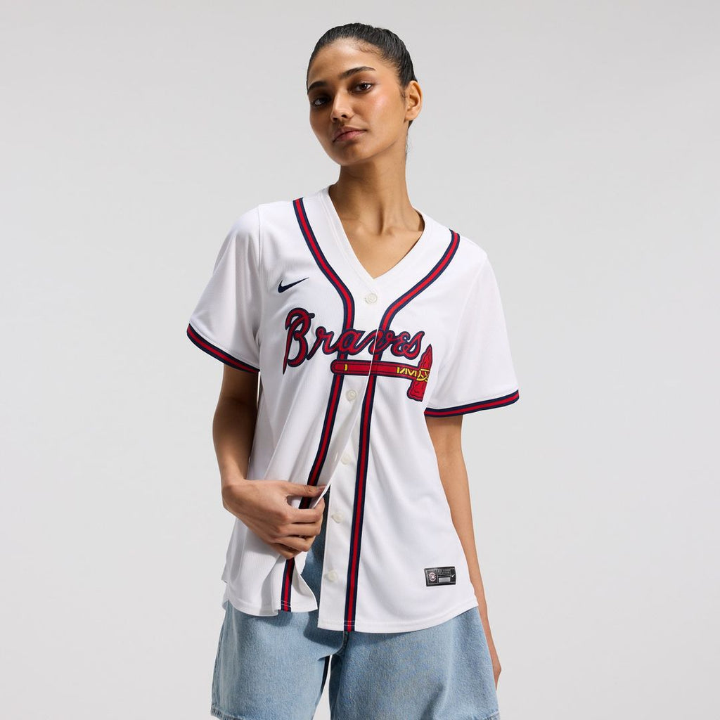 Atlanta Braves Home Women's Limited Jersey — White