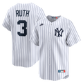New York Yankees Babe Ruth Throwback Cooperstown Limited Jersey — White