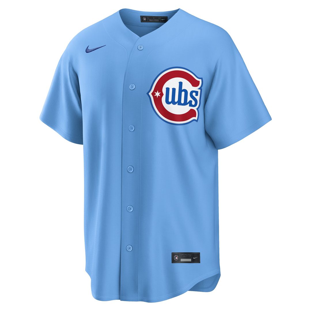 Chicago Cubs Pete Crow - Armstrong Alternate Replica Jersey — Light Blue