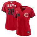 Cincinnati Reds Ken Griffey Jr. Women's 2026 City Connect Stadium Jersey — Red