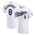 Los Angeles Dodgers Enrique Hernández 2026 Gold Collection Authentic Jersey — White