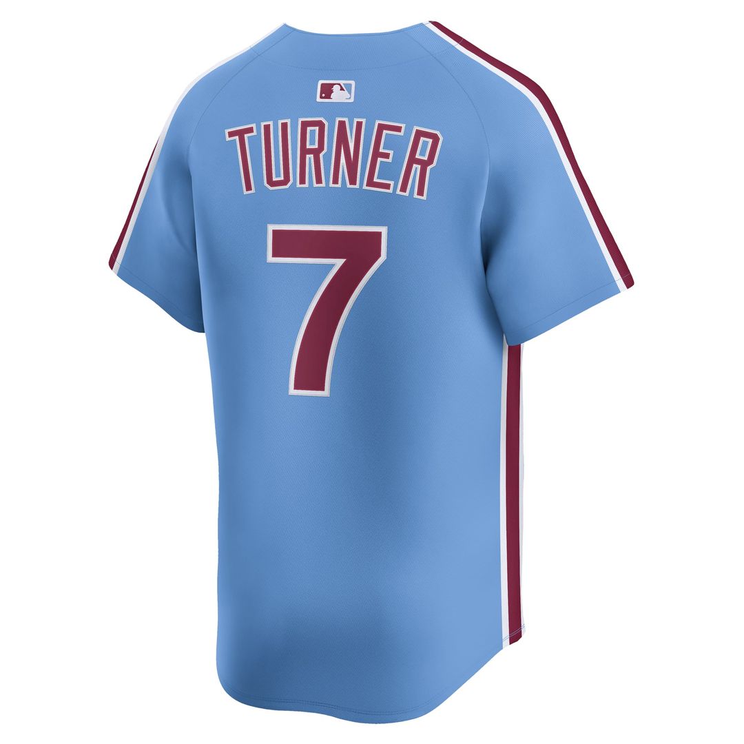 Philadelphia Phillies Trea Turner Alternate Limited Jersey — Light Blue