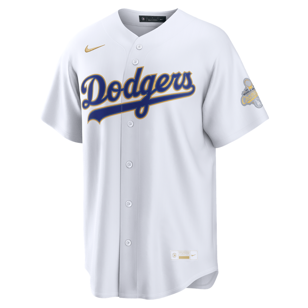 Los Angeles Dodgers 2026 Gold Collection Stadium Jersey — White