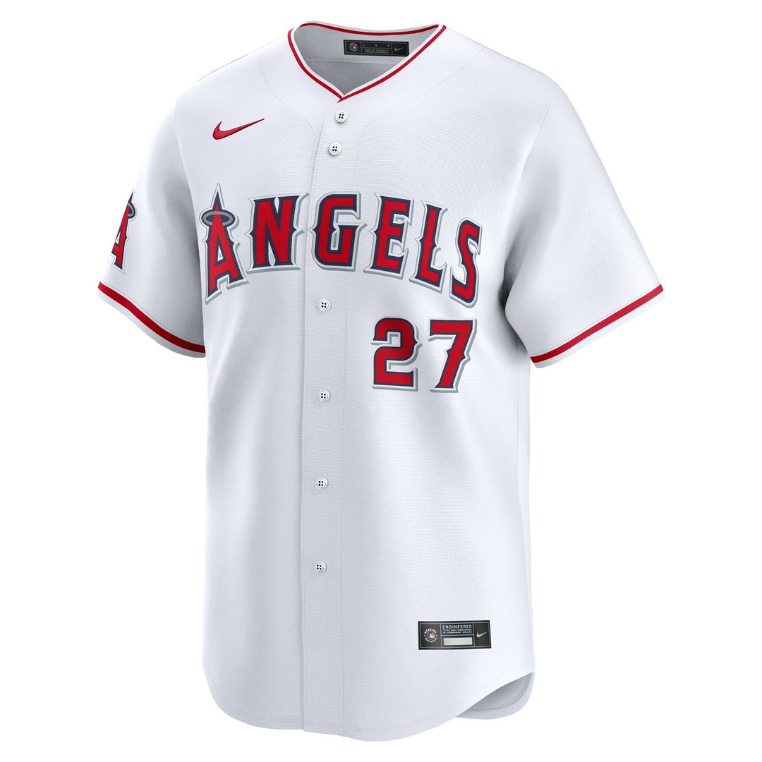 Los Angeles Angels Mike Trout Youth Home Limited Jersey — White