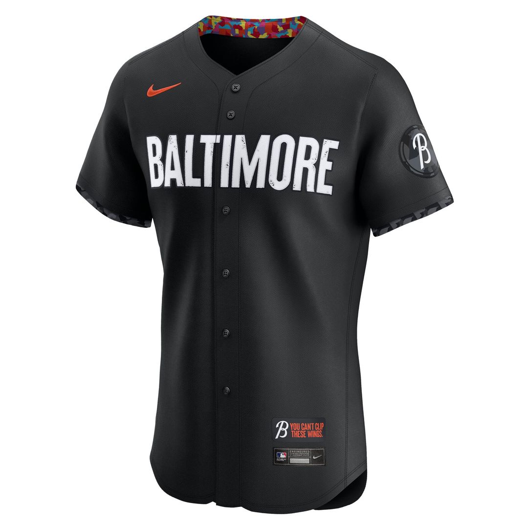 Baltimore Orioles City Connect Elite Jersey — Black