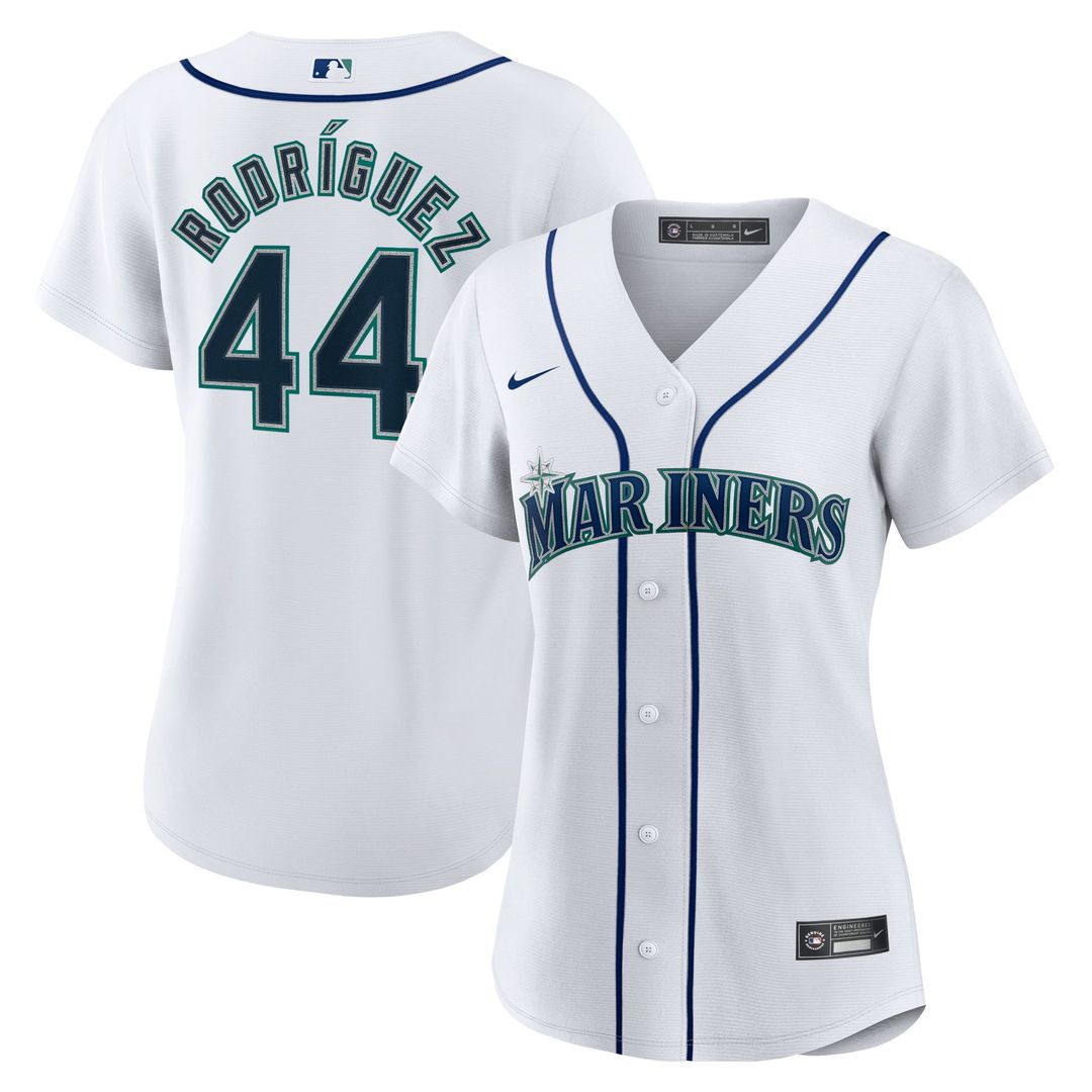 Seattle Mariners Julio Rodriguez Women's Home Replica Jersey — White