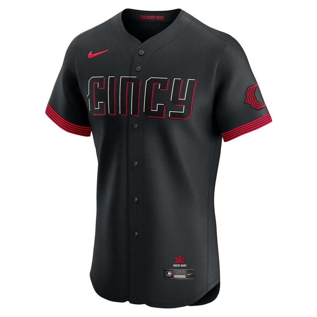 Cincinnati Reds City Connect Elite Jersey — Black