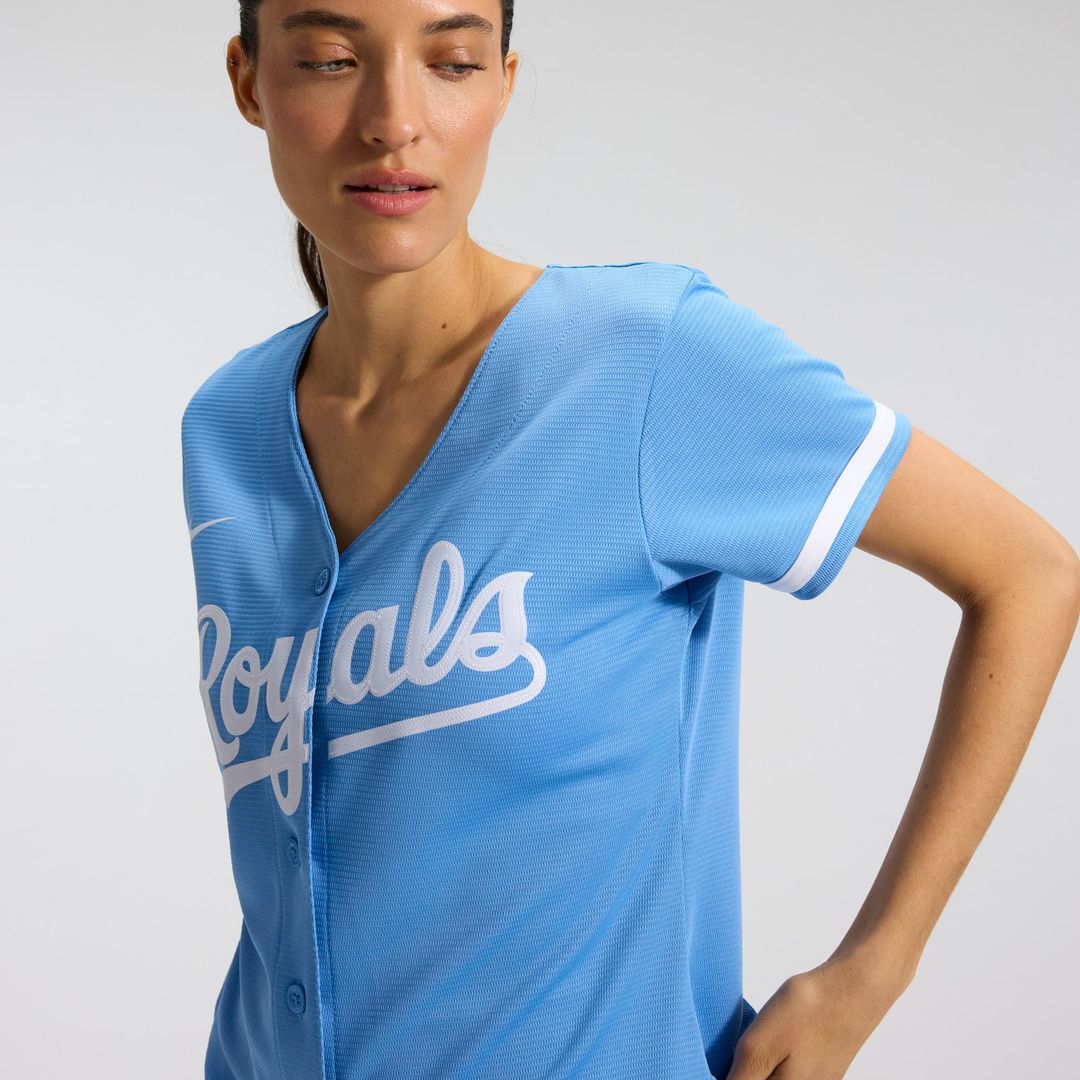 Kansas City Royals Women's Alternate Replica Team Logo Jersey — Light Blue