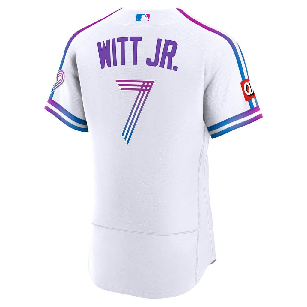 Kansas City Royals Bobby Witt Jr. 2026 City Connect Authentic Sponsor Patch Jersey — White