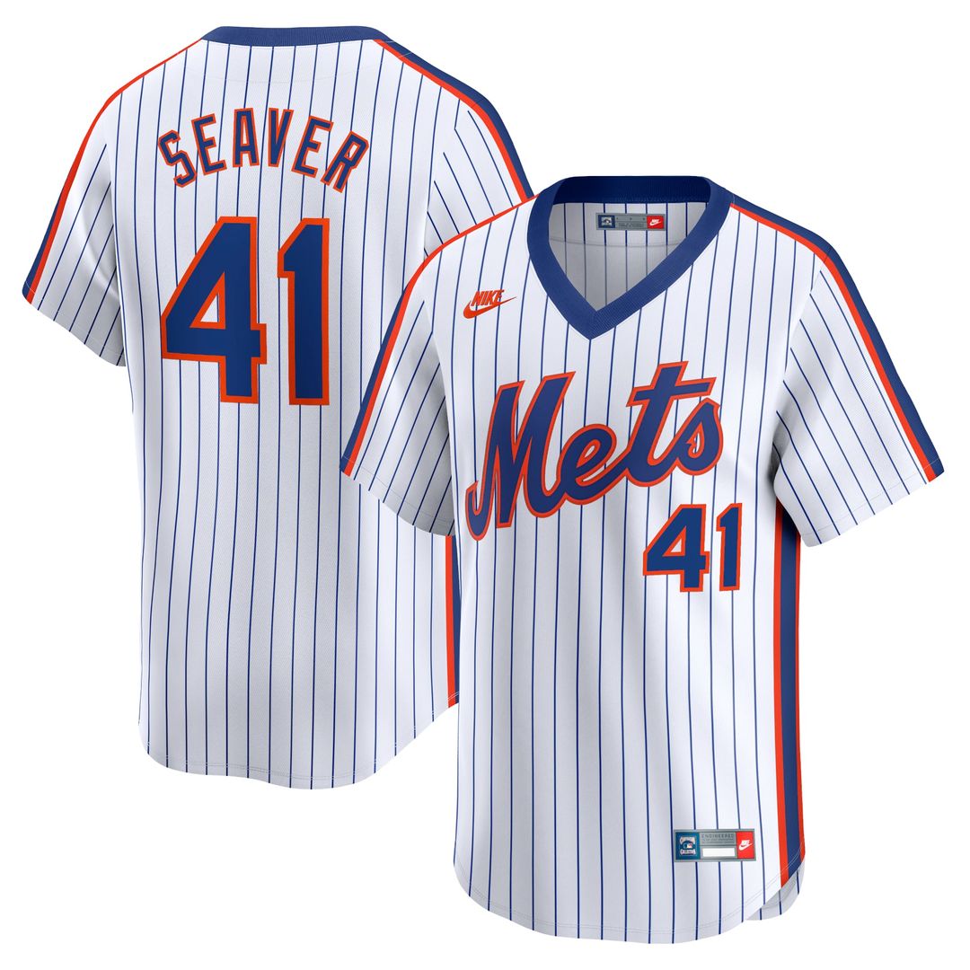 New York Mets Tom Seaver Throwback Cooperstown Limited Jersey — White