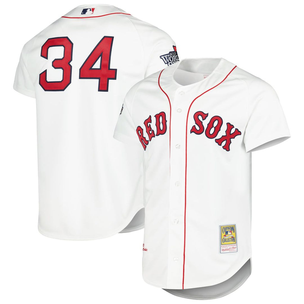 Boston Red Sox David Ortiz Cooperstown Authentic Jersey — White