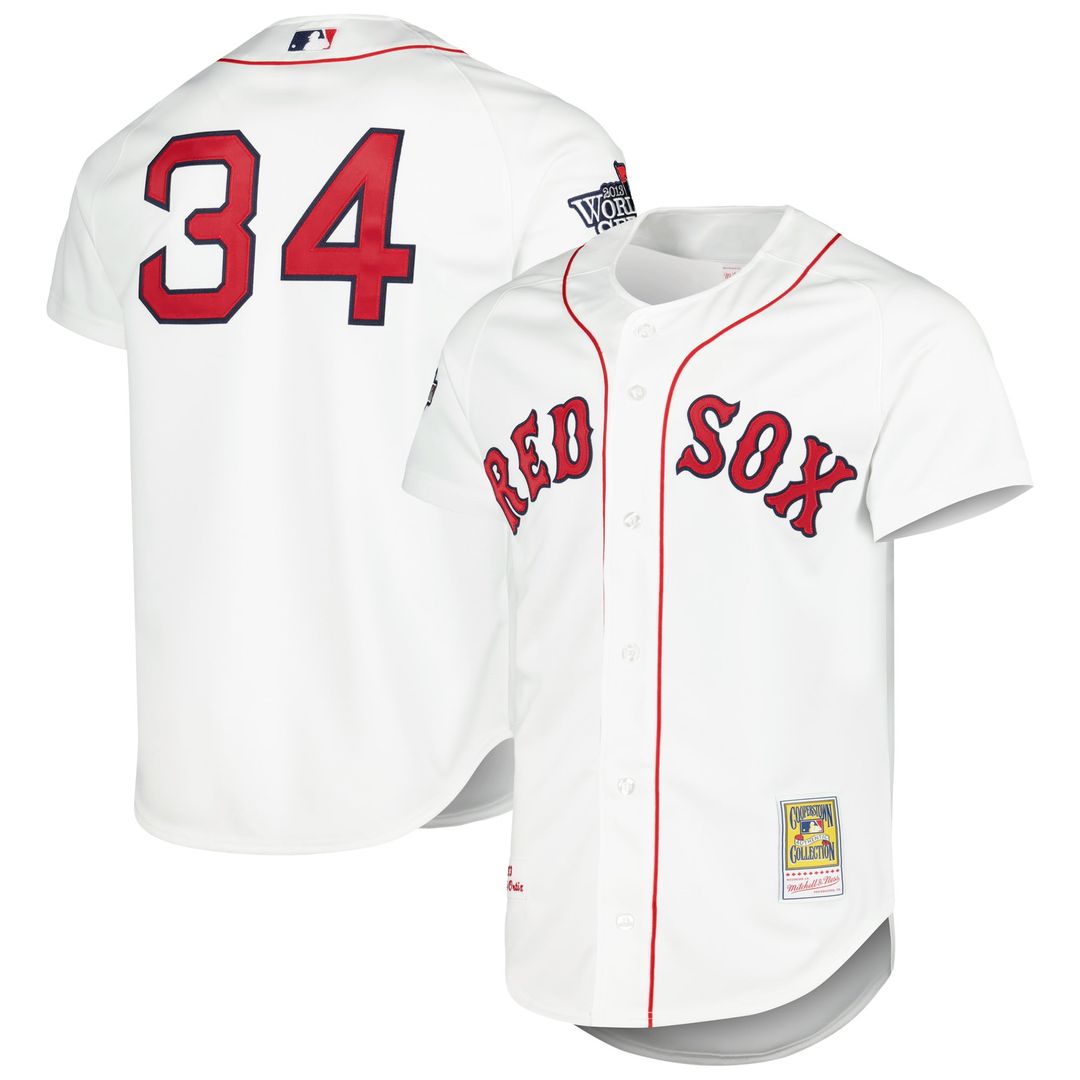 Boston Red Sox David Ortiz Cooperstown Authentic Jersey — White