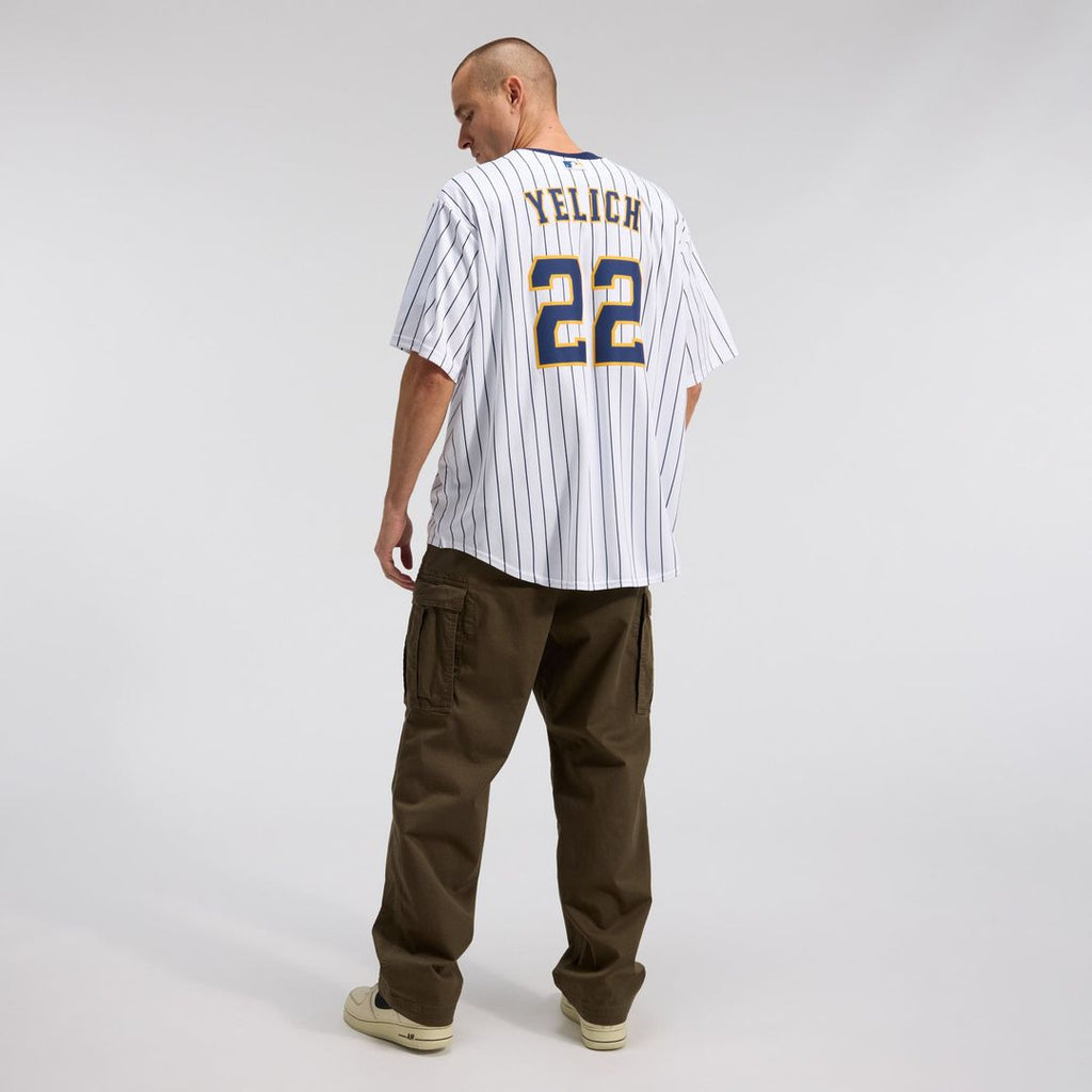 Milwaukee Brewers Christian Yelich Alternate Replica Jersey — White