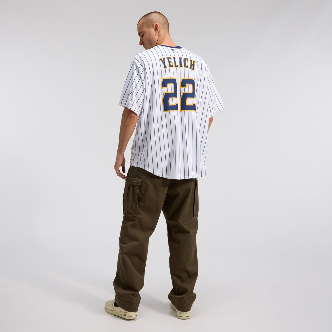 Milwaukee Brewers Christian Yelich Alternate Replica Jersey — White