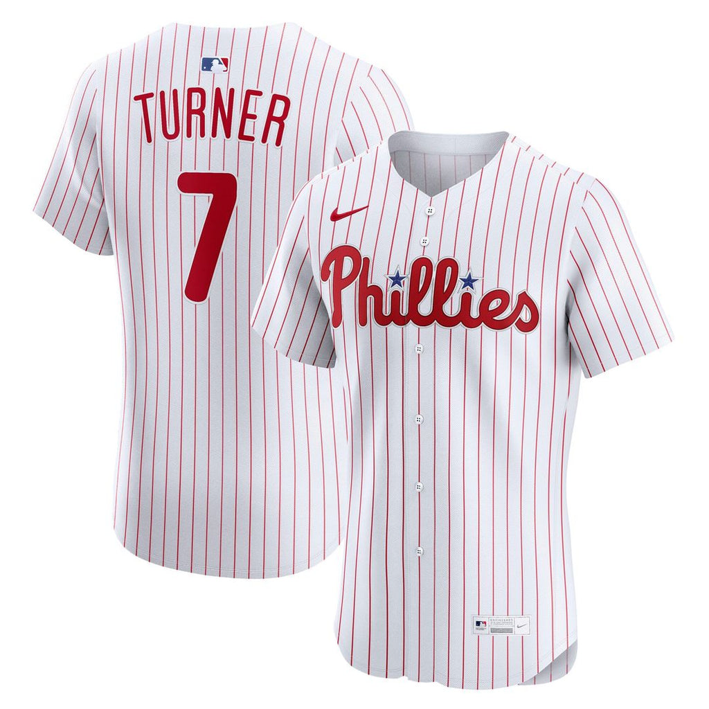 Philadelphia Phillies Trea Turner Home Elite Jersey — White