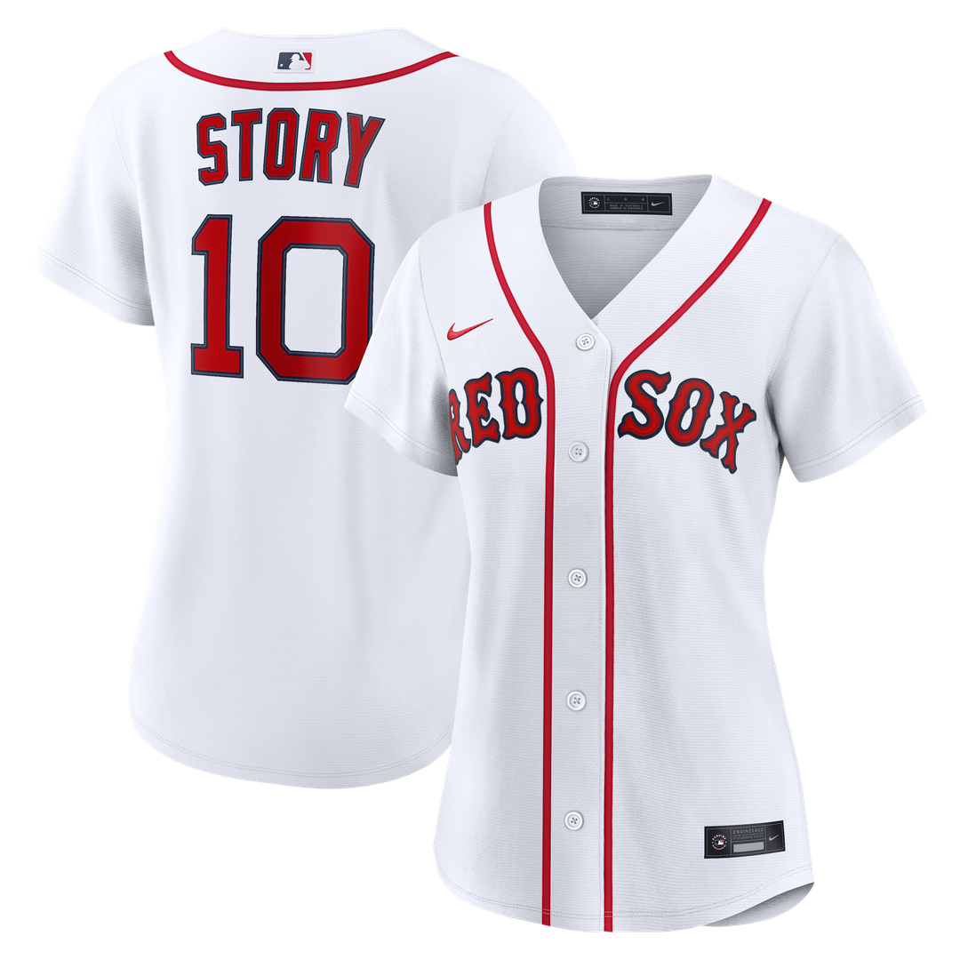 Boston Red Sox Trevor Story Women's Home Replica Jersey — White