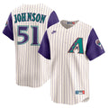 Arizona Diamondbacks Randy Johnson Throwback Cooperstown Limited Jersey — Cream
