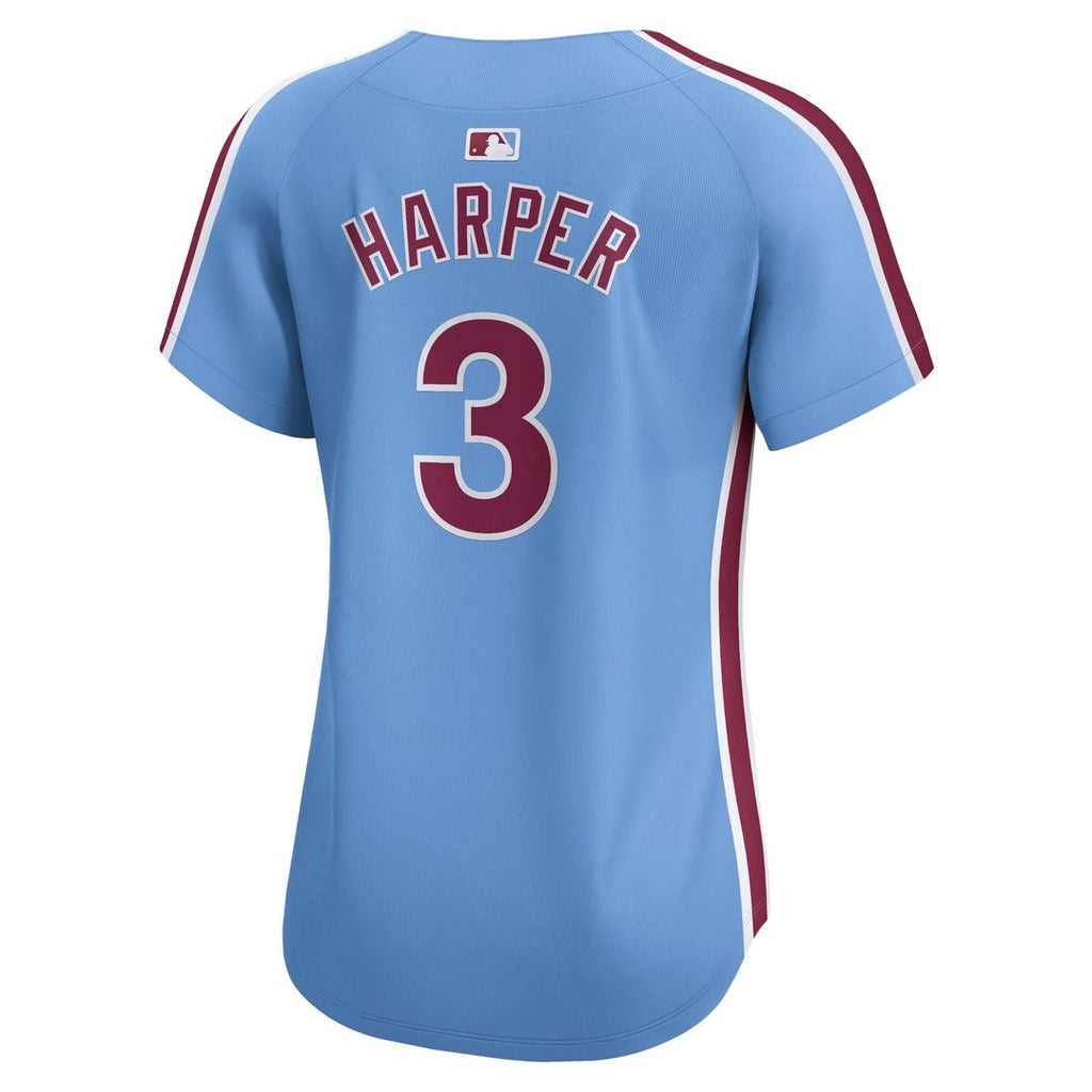 Philadelphia Phillies Bryce Harper Women's Alternate Limited Jersey — Light Blue