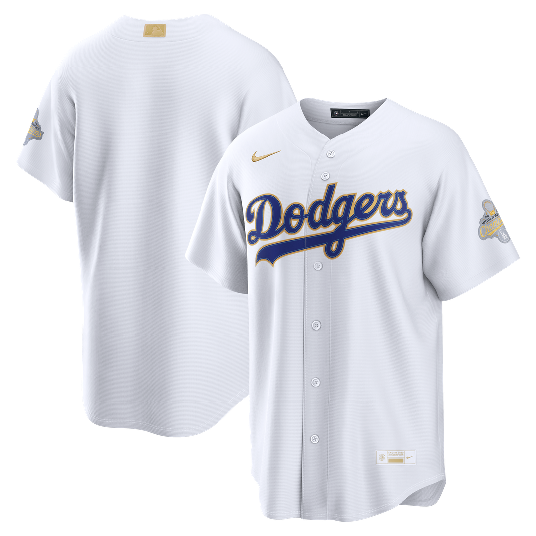 Los Angeles Dodgers 2026 Gold Collection Stadium Jersey — White